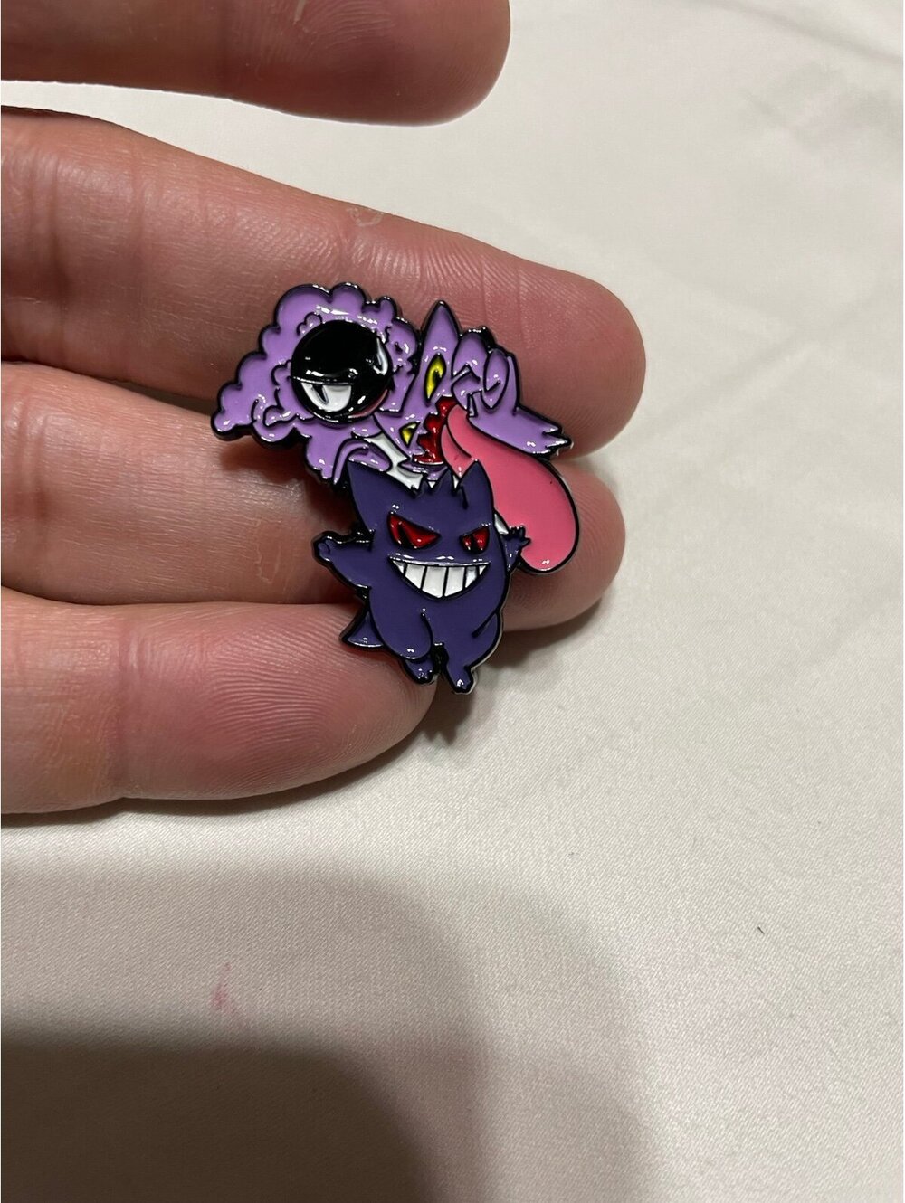 Pokemon Gengar & Gastly Custom Enamel Pin Brooch Nintendo Anime